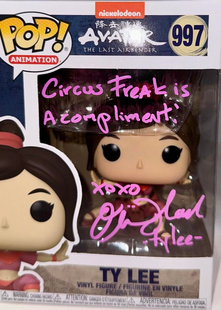Olivia Hack Signed Funko Pop #997 "Ty Lee" (Avatar Last Airbender) w/ Quote - SWAU #02
